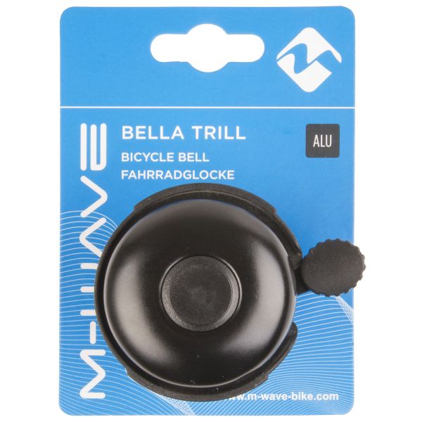 Afbeelding laden in galerijviewer, Messingschlager m-wave fietsbel bella trill alu zwart
