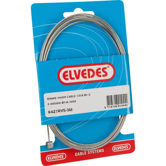 Rem binnenkabel Elvedes 5000mm RVS ø1,5mm T-nippel (op kaart)