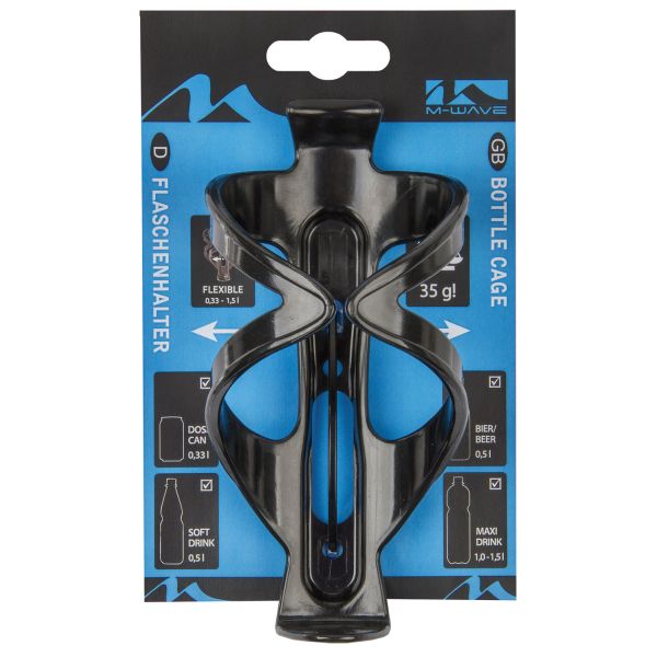Afbeelding laden in galerijviewer, M-Wave M-wave bidonhouder Flexibel, 0.33L-1.5L. (hangverpakking)
