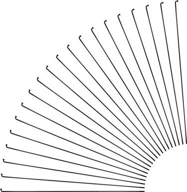 Sapim race j-bend spokes for rohloff + nipples - 20-pack