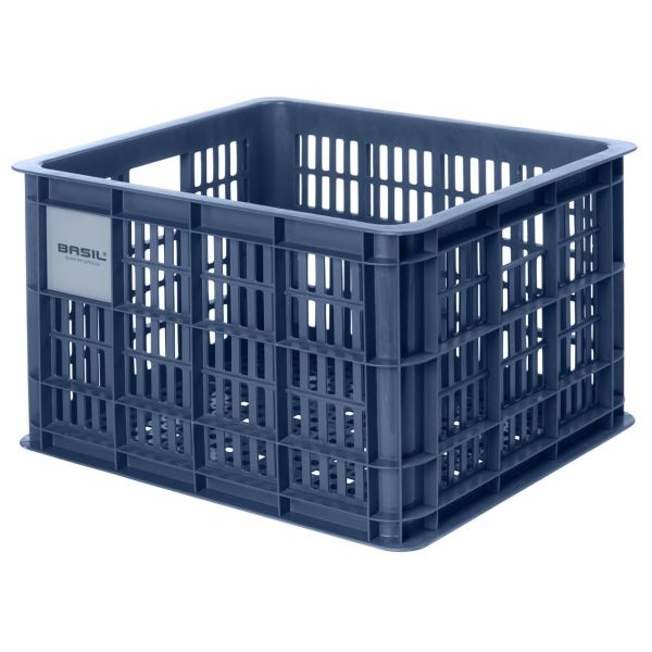 Afbeelding laden in galerijviewer, Basil fietskrat M - medium - 29.5 liter - blauw
