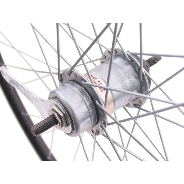 Afbeelding laden in galerijviewer, Shimano Achterwiel 28 622x19C Andra 30 velg met Nexus 3 remnaaf zwart
