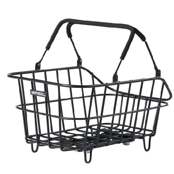 Afbeelding laden in galerijviewer, Basil fietsmand cento alu met mik bevestiging 14 liter 39 x 24 x 15 - zwart
