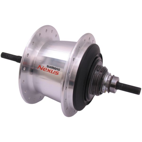 Afbeelding laden in galerijviewer, Shimano versnellingsnaaf 7 speed nexus 7 sg-c3001 voor rollerbrakes velgrem 36 gaats - zilver
