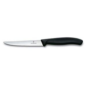 Victorinox steakmessen zwart 6 stuks in doos