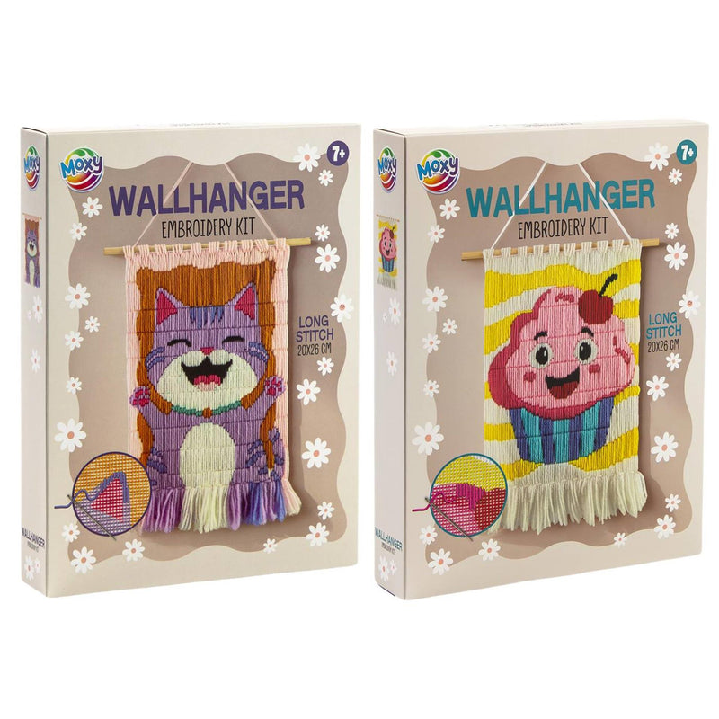 Afbeelding laden in galerijviewer, Moxy wandhanger borduurset lange steek
