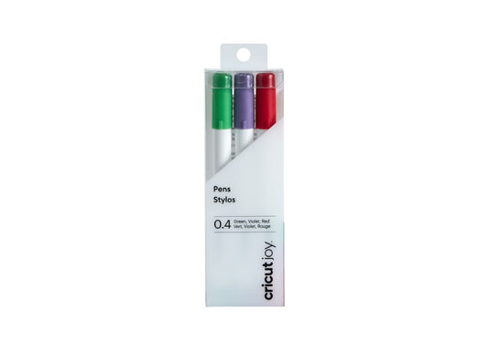 Cricut joy • fine point pen set 3-pack 0.4 (red, green, violet)