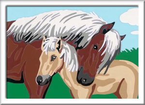 Ravensburger creart mother foal - schilderen op nummer voor kinderen