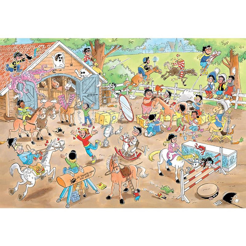 Afbeelding laden in galerijviewer, Jumbo jan van haasteren junior puzzel sku 12 360pcs de manege
