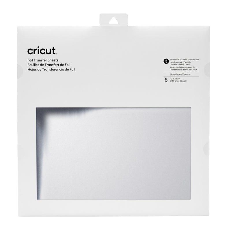 Afbeelding laden in galerijviewer, Cricut • transferfolie vel 30x30cm 8 vel zilver

