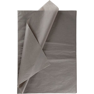 Tissuepapier, vel 50x70 cm, 14 gr, donkergrijs, 10 vel 1 doos