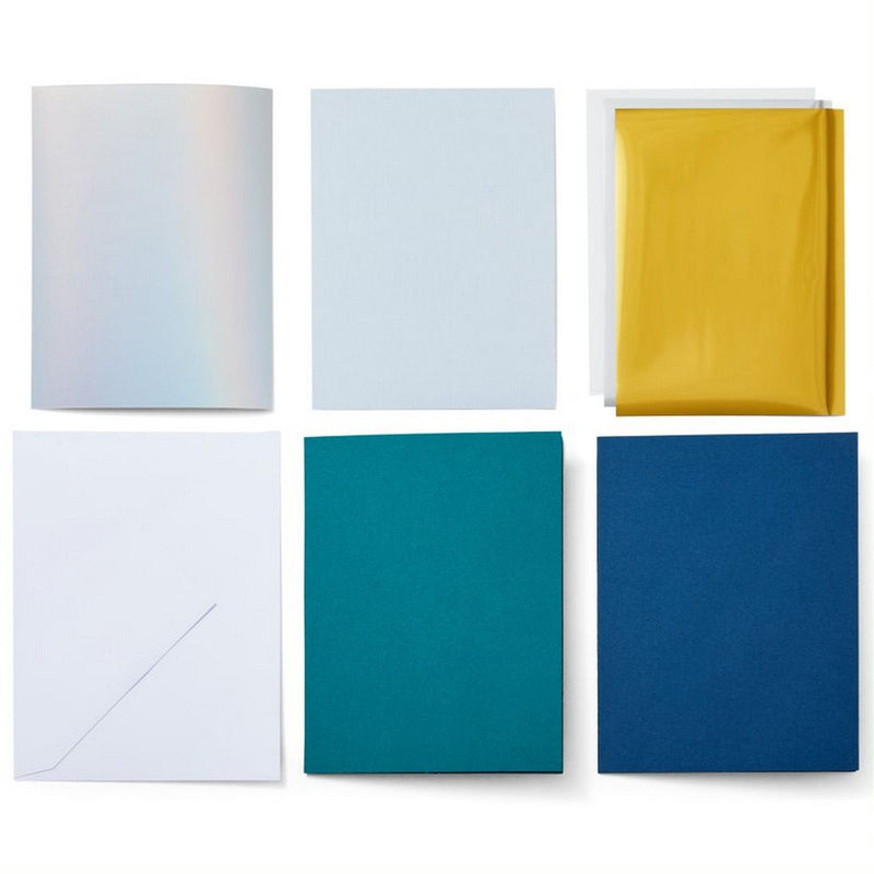 Afbeelding laden in galerijviewer, Cricut joy • insert cards foil blue lagoon a6
