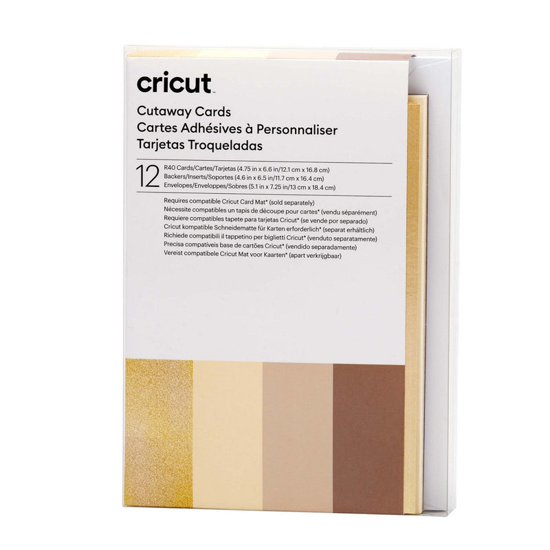 Afbeelding laden in galerijviewer, Cricut • cut-away cards neutrals r40
