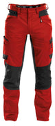 Dassy broek helix p k rood zwart 48