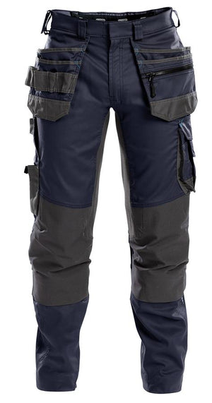 Dassy broek flux p k nachtblauw grijs 52