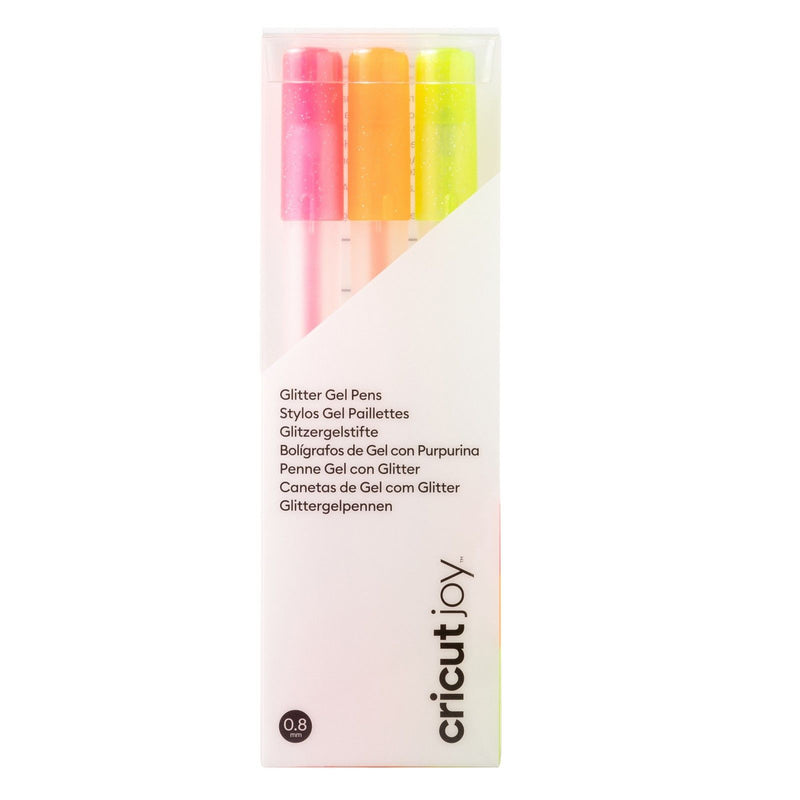 Afbeelding laden in galerijviewer, Cricut joy • glitter gel pens 3-pack (pink, orange, yellow)
