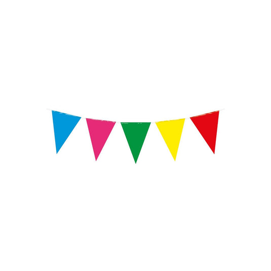 Paperdreams party vlag - multi colour 10 meter pe polyetheen