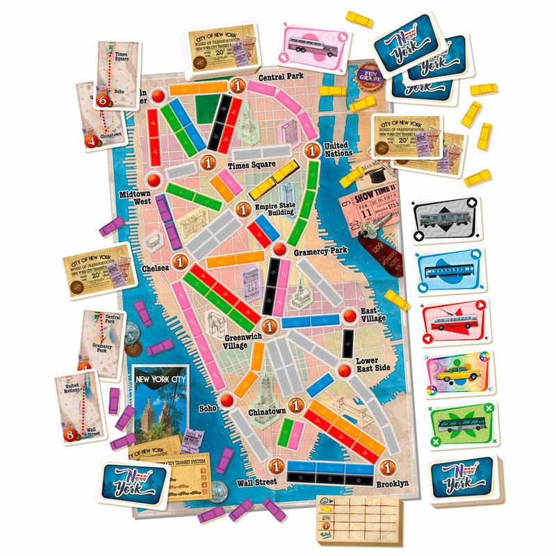 Afbeelding laden in galerijviewer, Days of wonder ticket to ride new york bordspel
