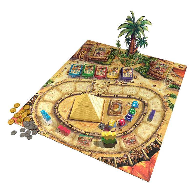 Afbeelding laden in galerijviewer, Asmodee eggertspiele camel up - bordspel kamelenrace - nieuwe editie met 3d palmboom
