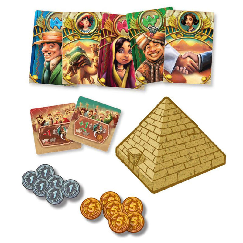 Afbeelding laden in galerijviewer, Asmodee eggertspiele camel up - bordspel kamelenrace - nieuwe editie met 3d palmboom
