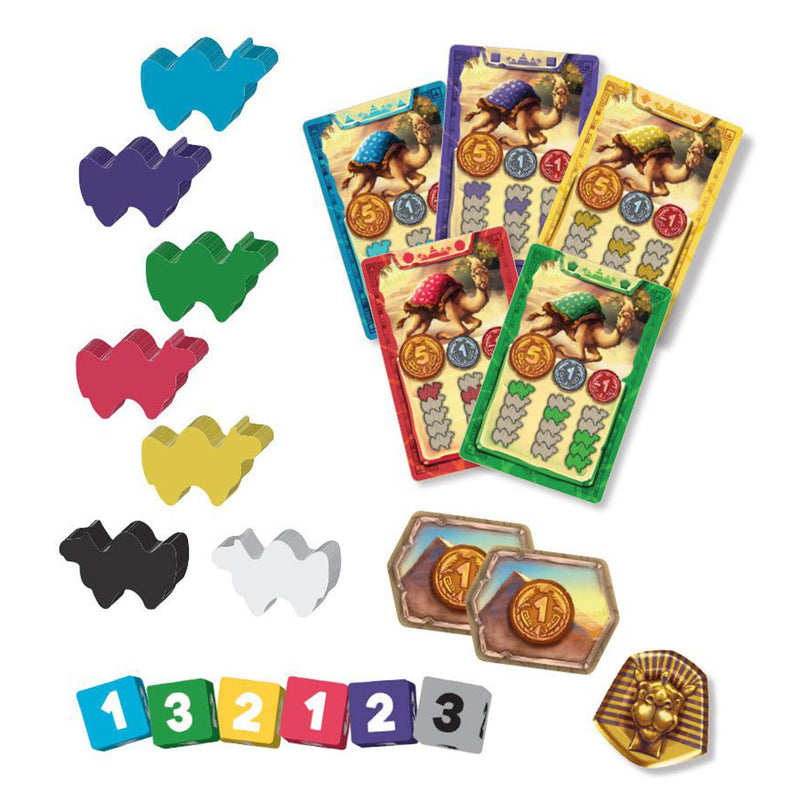 Afbeelding laden in galerijviewer, Asmodee eggertspiele camel up - bordspel kamelenrace - nieuwe editie met 3d palmboom
