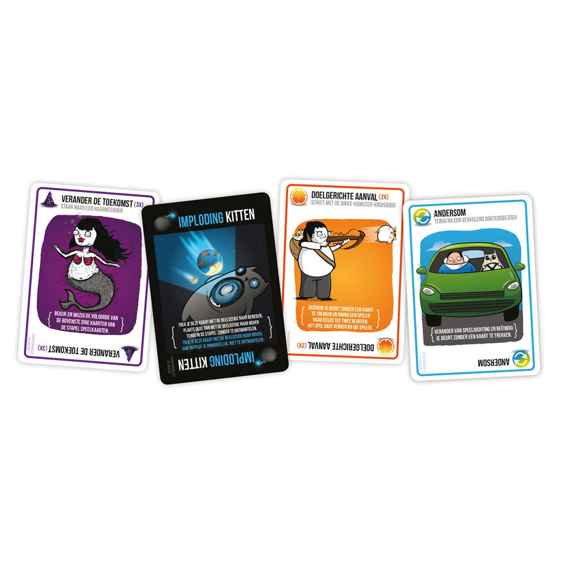 Afbeelding laden in galerijviewer, Exploding kittens imploding kittens kaartspel
