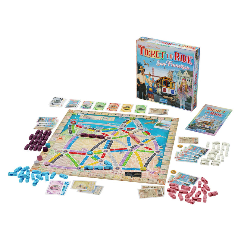 Afbeelding laden in galerijviewer, Days of wonder ticket to ride - san francisco bordspel
