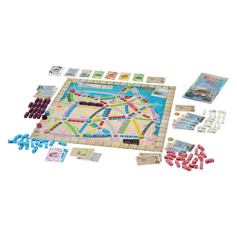 Afbeelding laden in galerijviewer, Days of wonder ticket to ride - san francisco bordspel
