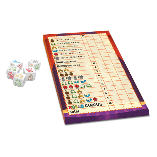 Rollo: a yatzee game - circus - dobbelspel (nl fr)