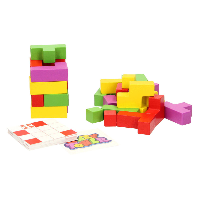 Afbeelding laden in galerijviewer, Asmodee Houten Crazy Tower Stapeltoren
