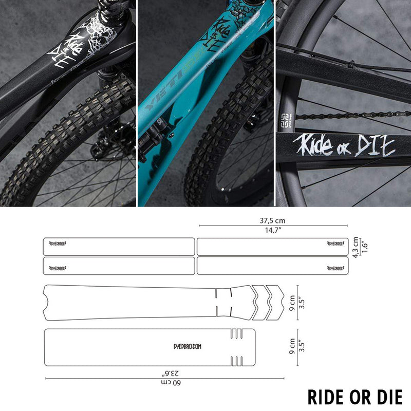 Afbeelding laden in galerijviewer, Dyedbro ride or die frame protector kit
