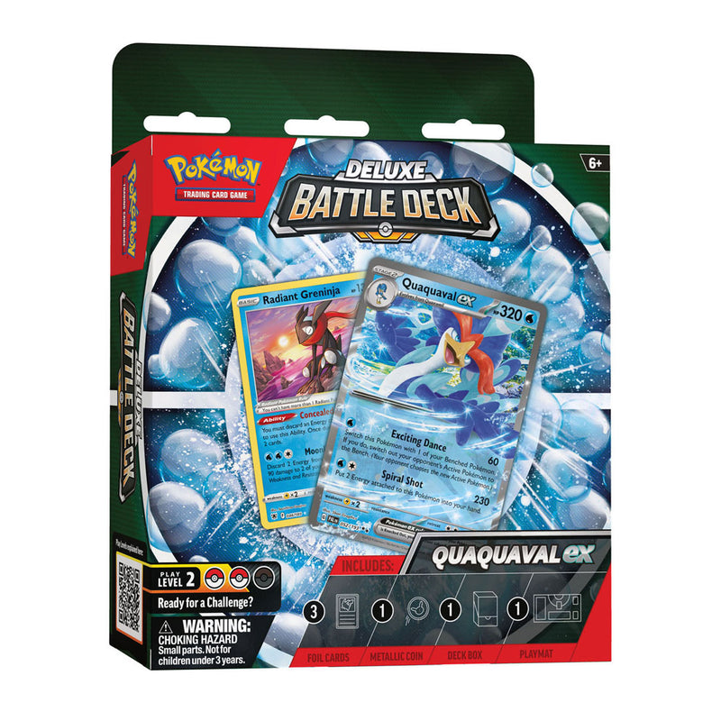 Afbeelding laden in galerijviewer, Asmodee Pokemon TCG Deluxe Battle Deck Quaquaval ex

