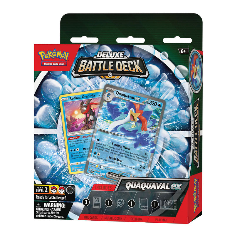 Afbeelding laden in galerijviewer, Asmodee Pokemon TCG Deluxe Battle Deck Quaquaval ex
