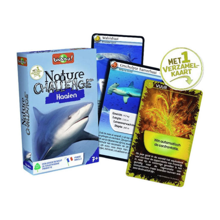 Afbeelding laden in galerijviewer, Geronimo games bioviva kwartet nature challenge - haaien
