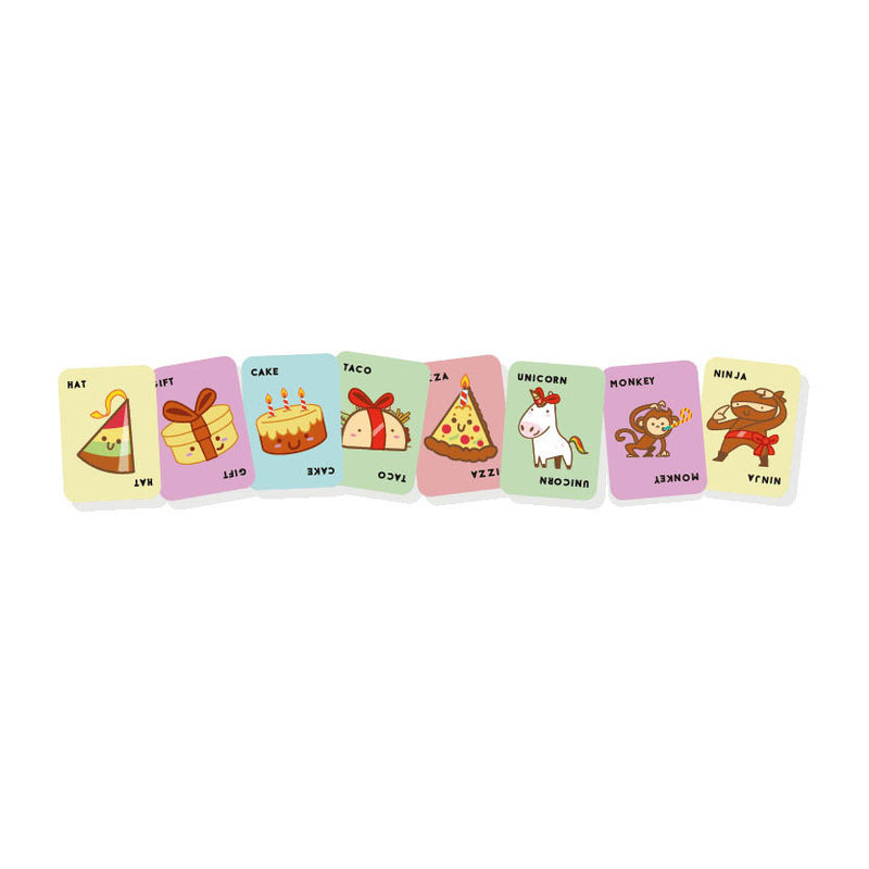 Afbeelding laden in galerijviewer, Geronimo games blue orange kaartspel taco hat cake gift pizza
