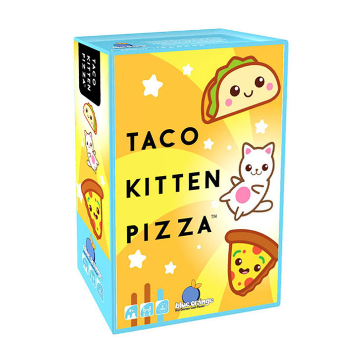 Afbeelding laden in galerijviewer, Geronimo games blue orange kaartspel taco kitten pizza
