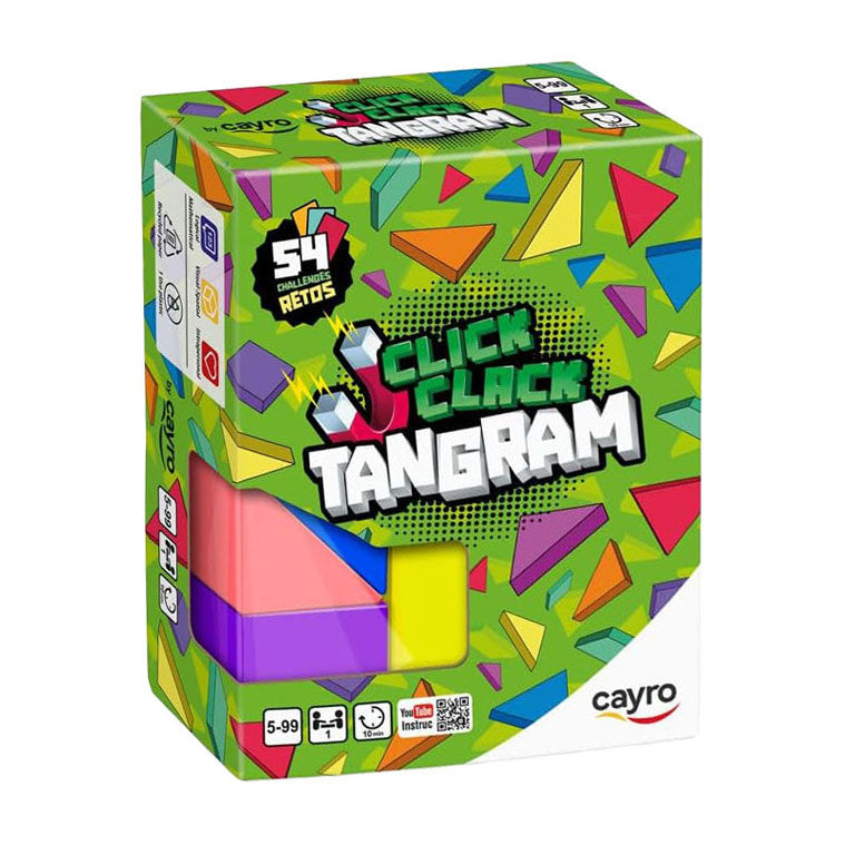 Afbeelding laden in galerijviewer, Geronimo games cayro magnetisch blokkenspel click clack tangram
