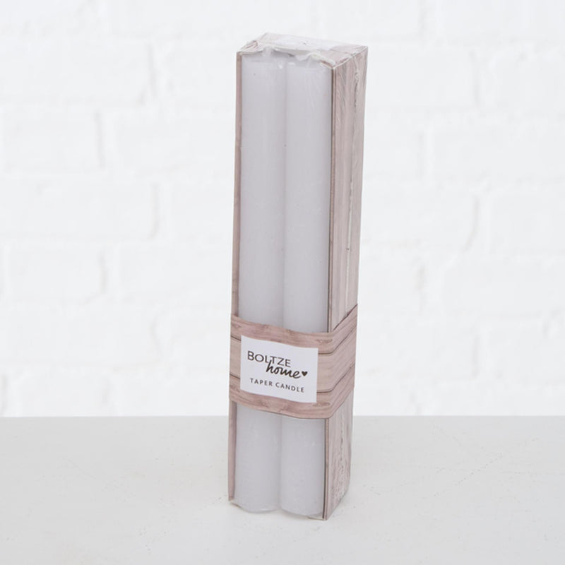 Afbeelding laden in galerijviewer, Boltze home dinerkaars melia wit 4-delig wit h 20cm dia 2cm
