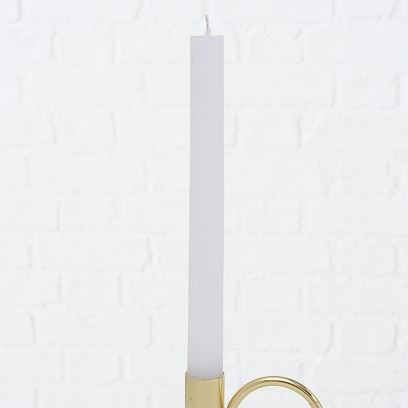 Afbeelding laden in galerijviewer, Boltze home dinerkaars melia wit 4-delig wit h 20cm dia 2cm
