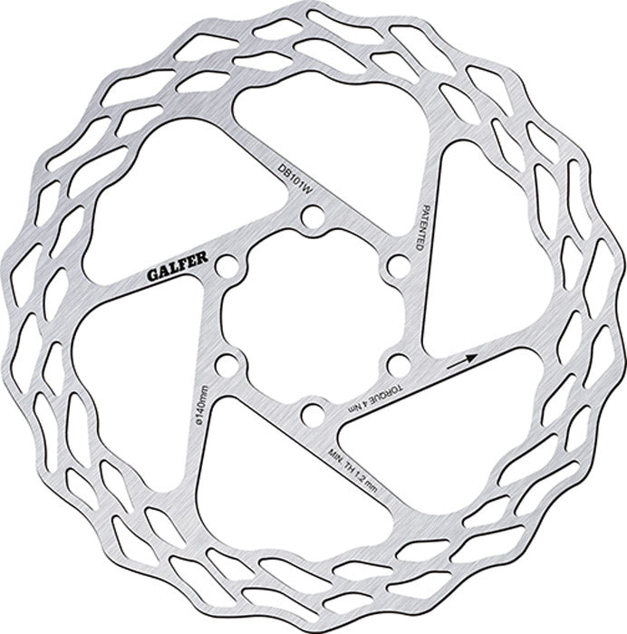 Afbeelding laden in galerijviewer, Galfer bike wave® fixed road 6-bolt disc rotor

