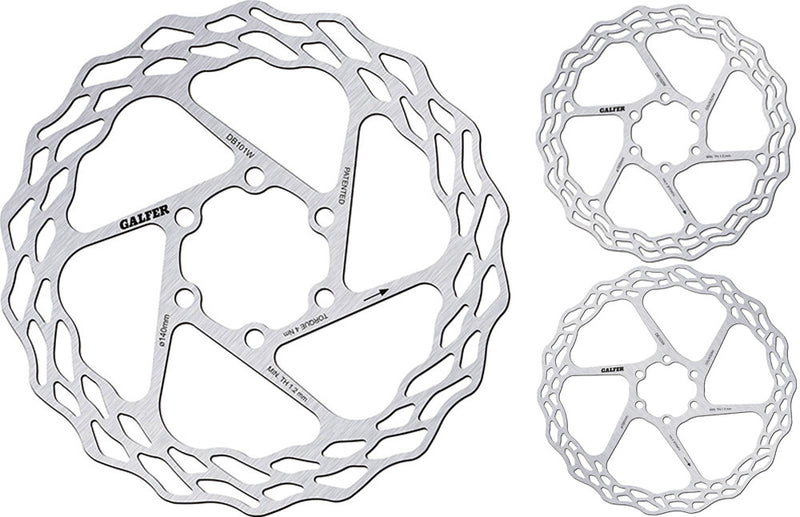 Afbeelding laden in galerijviewer, Galfer bike wave® fixed road 6-bolt disc rotor
