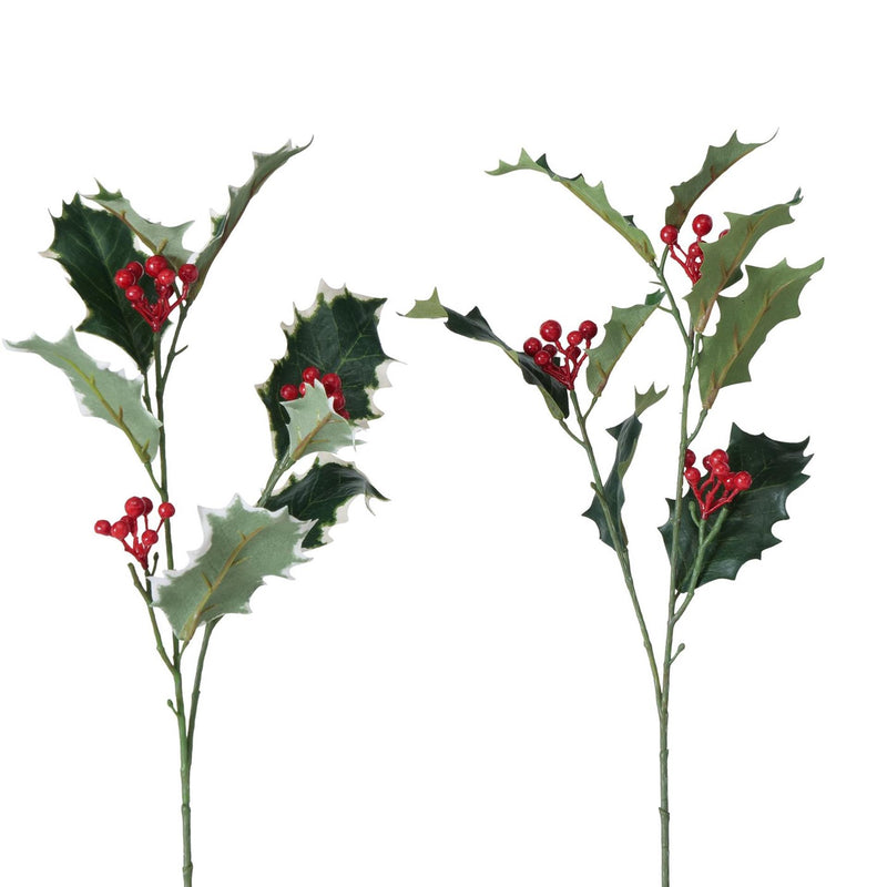 Afbeelding laden in galerijviewer, Boltze home decoratietak hulst met rode besjes h50cm
