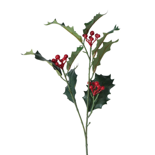 Boltze home decoratietak hulst met rode besjes h50cm
