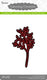 Darice die cut stencil foilage 59x105mm