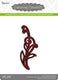 Darice • die cut stencil swirl 42x104mm