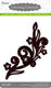 Darice • die cut stencil swirl with leaves 152x72mm