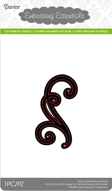 Darice • die cut stencil small swirl 46x80mm
