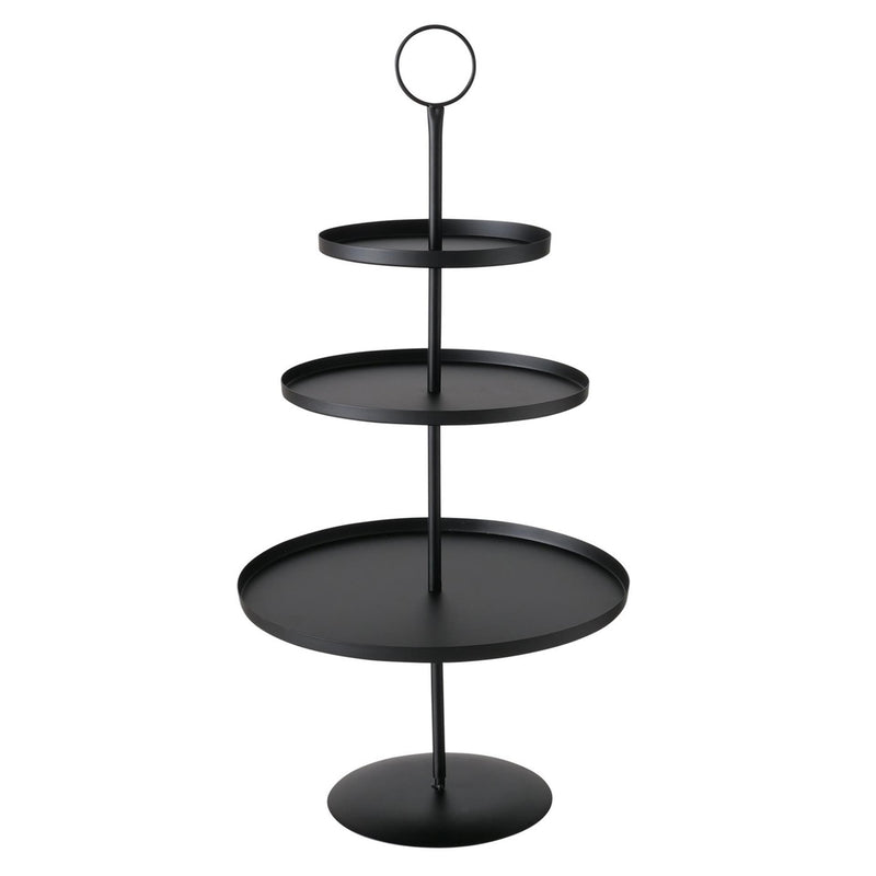Afbeelding laden in galerijviewer, Boltze home etagere samona metaal ø30x60cm mat zwart
