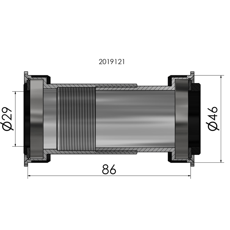 Afbeelding laden in galerijviewer, Trapas Elvedes SRAM DUB BB386
