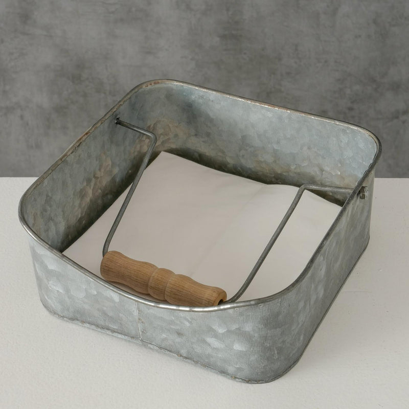 Afbeelding laden in galerijviewer, Boltze home servethouder jackson zink 18x18x7cm
